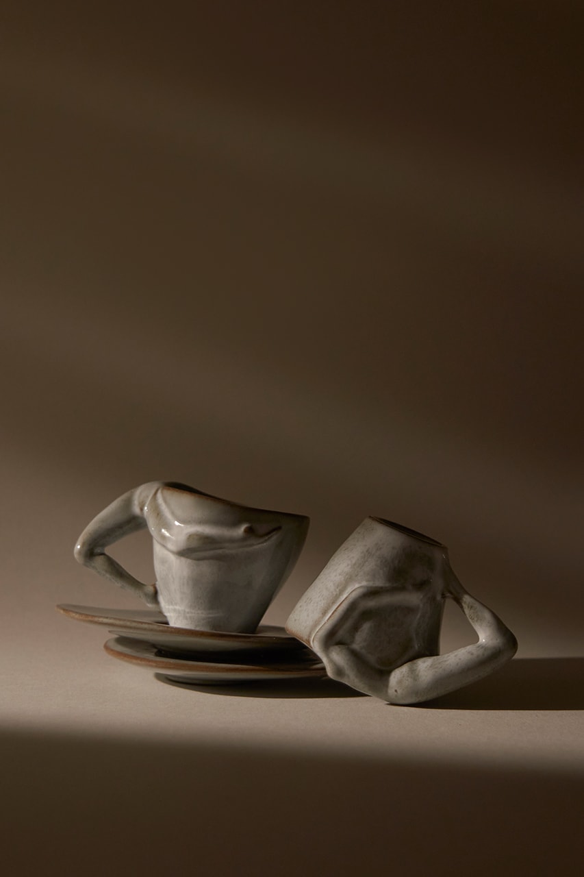 anissa kermiche tit tea plates cups saucers espresso teapot bodies female form