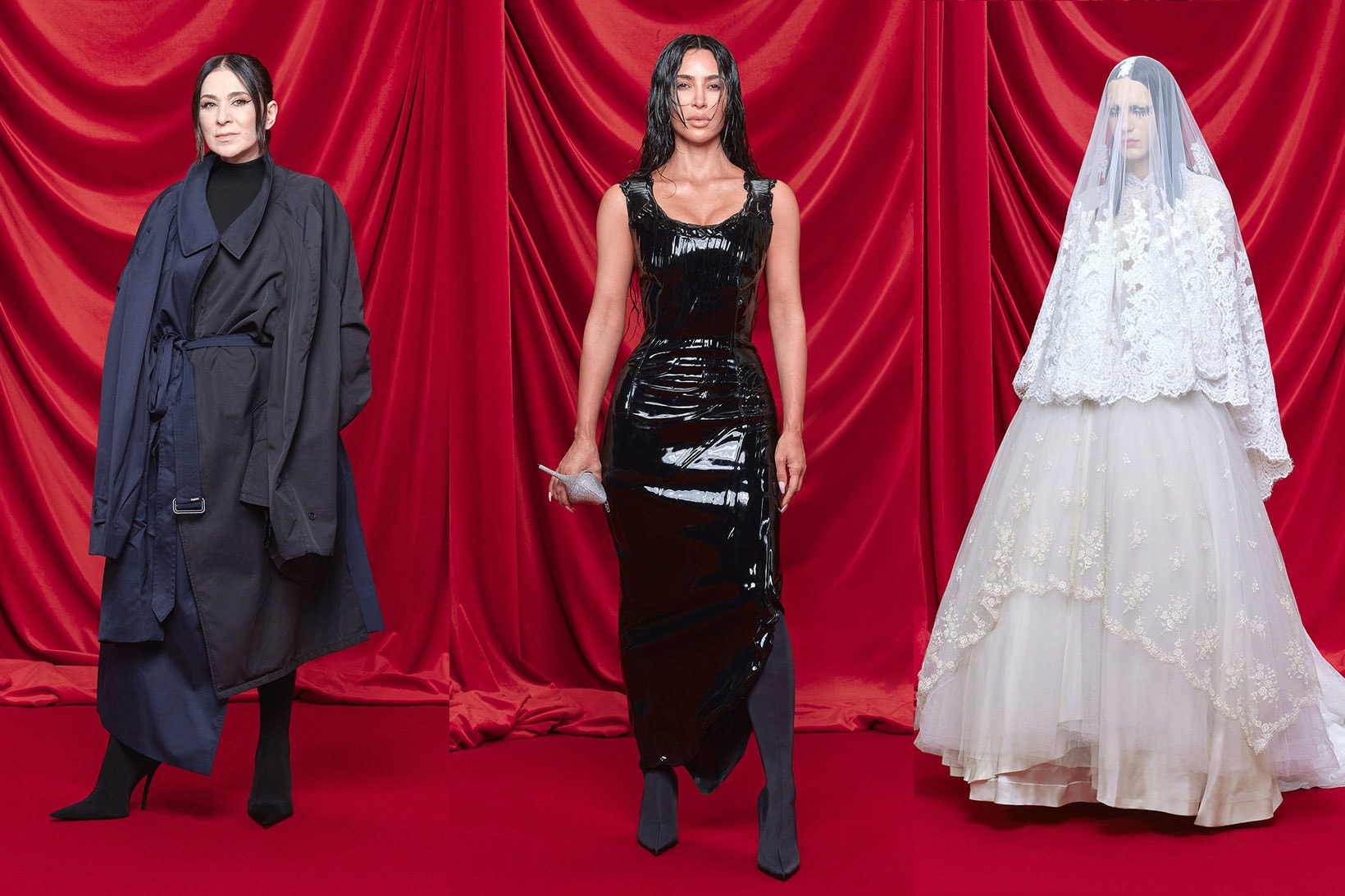balenciaga paris fashion week demna kim kardashian theatre runway jackets
