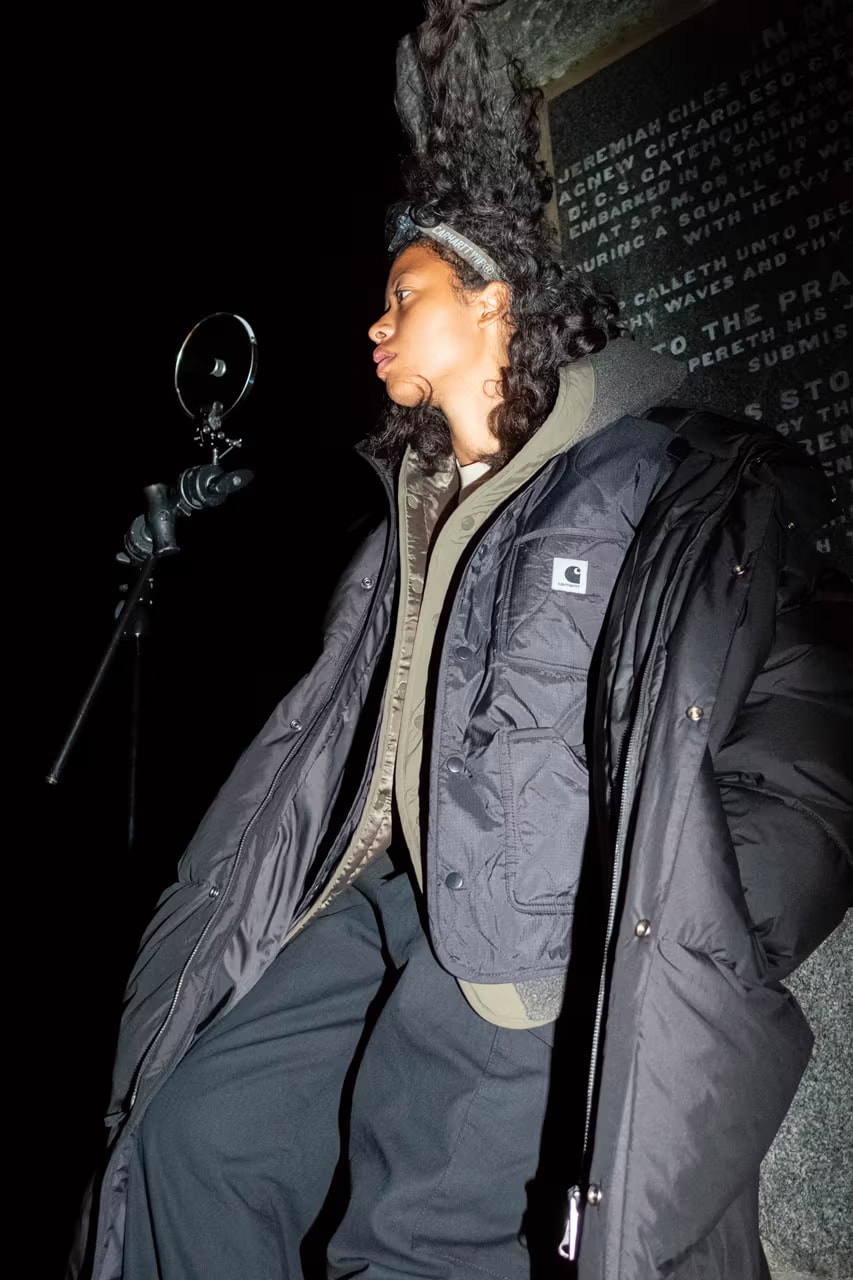 carhartt WIP fall winter 2023 "tour" campaigns outerwear vests blankets technical pants 