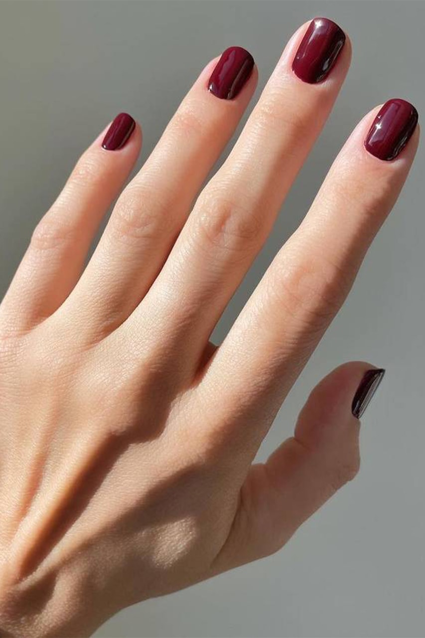 TikTok Fall Manicure Nail Polish Cherry Mocha Viral Trends Photos Instagram