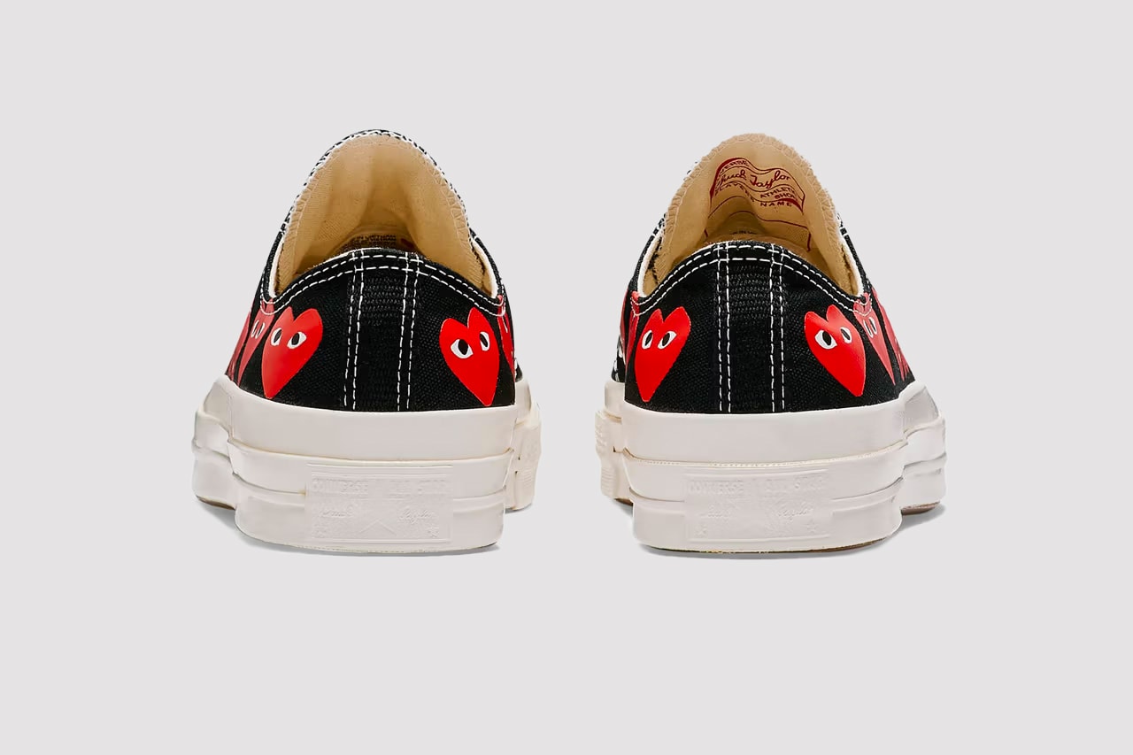 COMME des GARÇONS Play  Converse  Chuck 70 footwear collaboration sneakers release info where to buy 