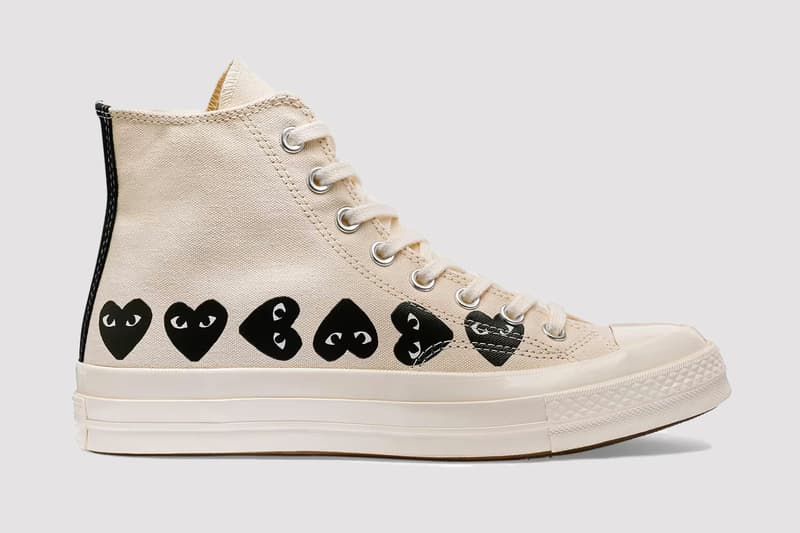 COMME des GARÇONS Play  Converse  Chuck 70 footwear collaboration sneakers release info where to buy 