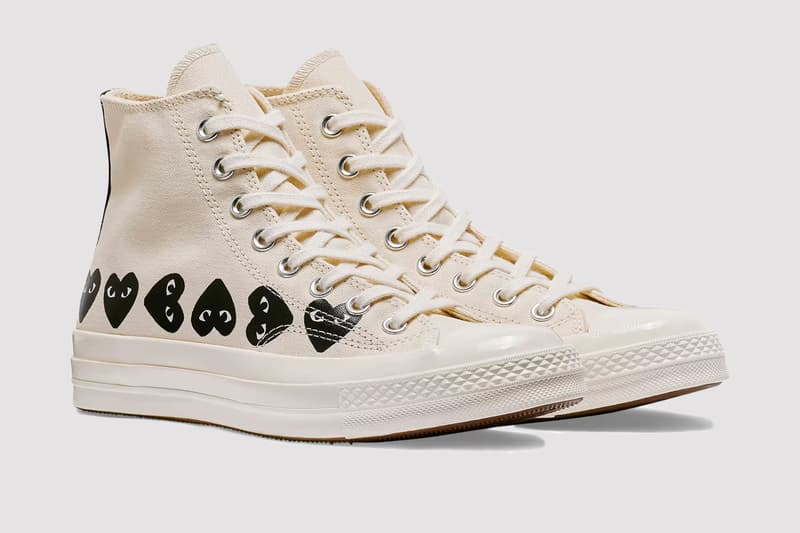 COMME des GARÇONS Play  Converse  Chuck 70 footwear collaboration sneakers release info where to buy 