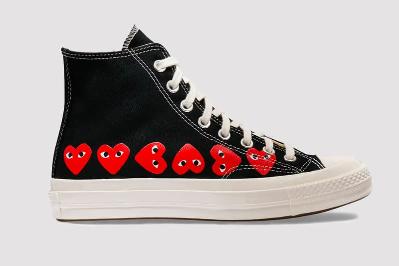 COMME des GARÇONS Play  Converse  Chuck 70 footwear collaboration sneakers release info where to buy 