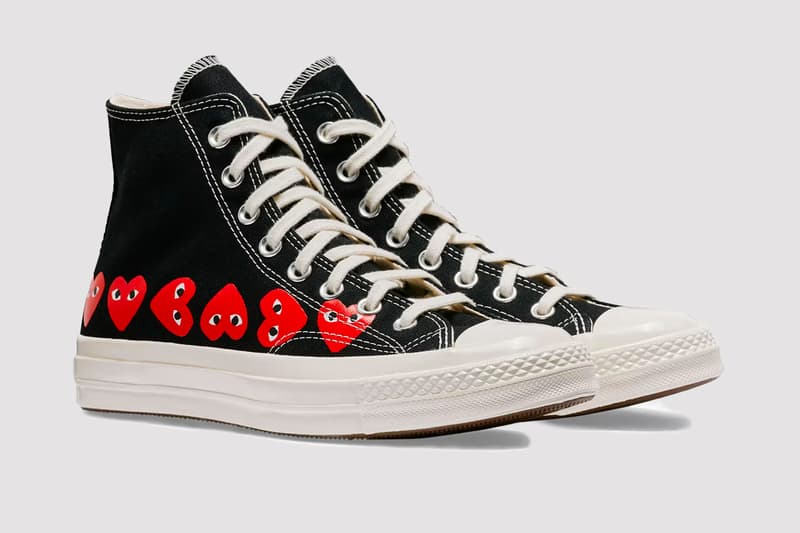 COMME des GARÇONS Play  Converse  Chuck 70 footwear collaboration sneakers release info where to buy 