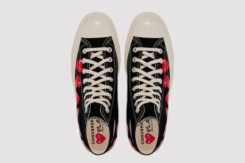 COMME des GARÇONS Play  Converse  Chuck 70 footwear collaboration sneakers release info where to buy 