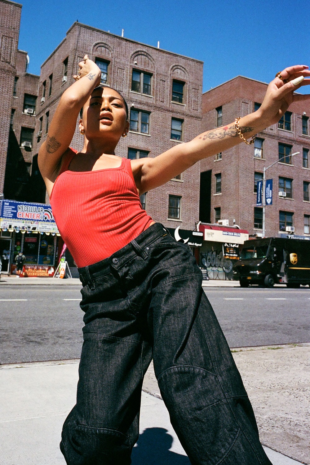 g-star raw pauline casiño elwood 3d denim jeans relaunch new york city nyc street dance scene club culture