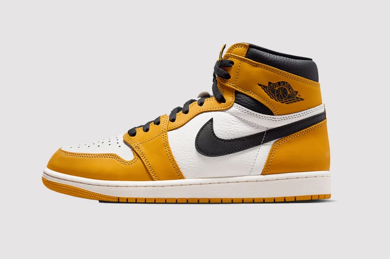Official Images of the Air Jordan 1 High OG "Yellow Ochre" Surface