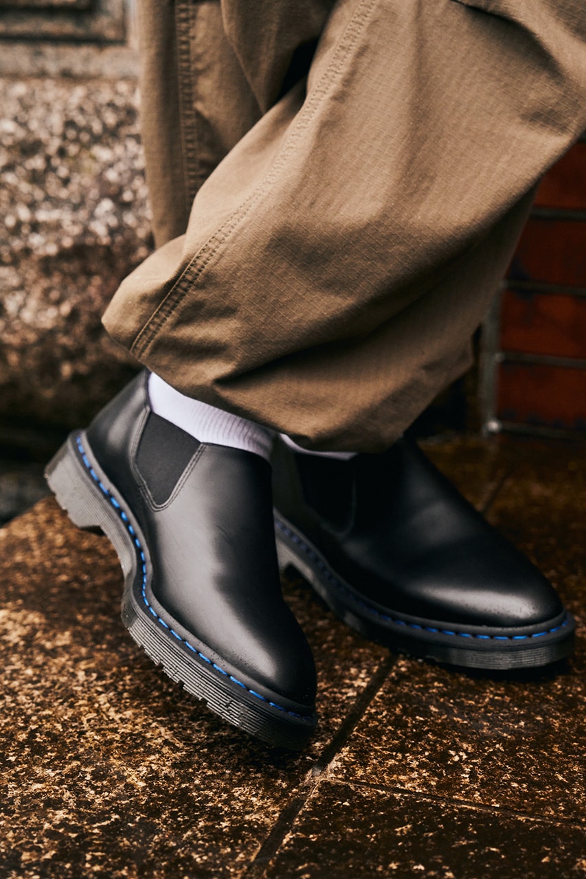 nanamica dr. martens footwear collaboration graeme chelsea boot louis slip-on where to buy release date price information 