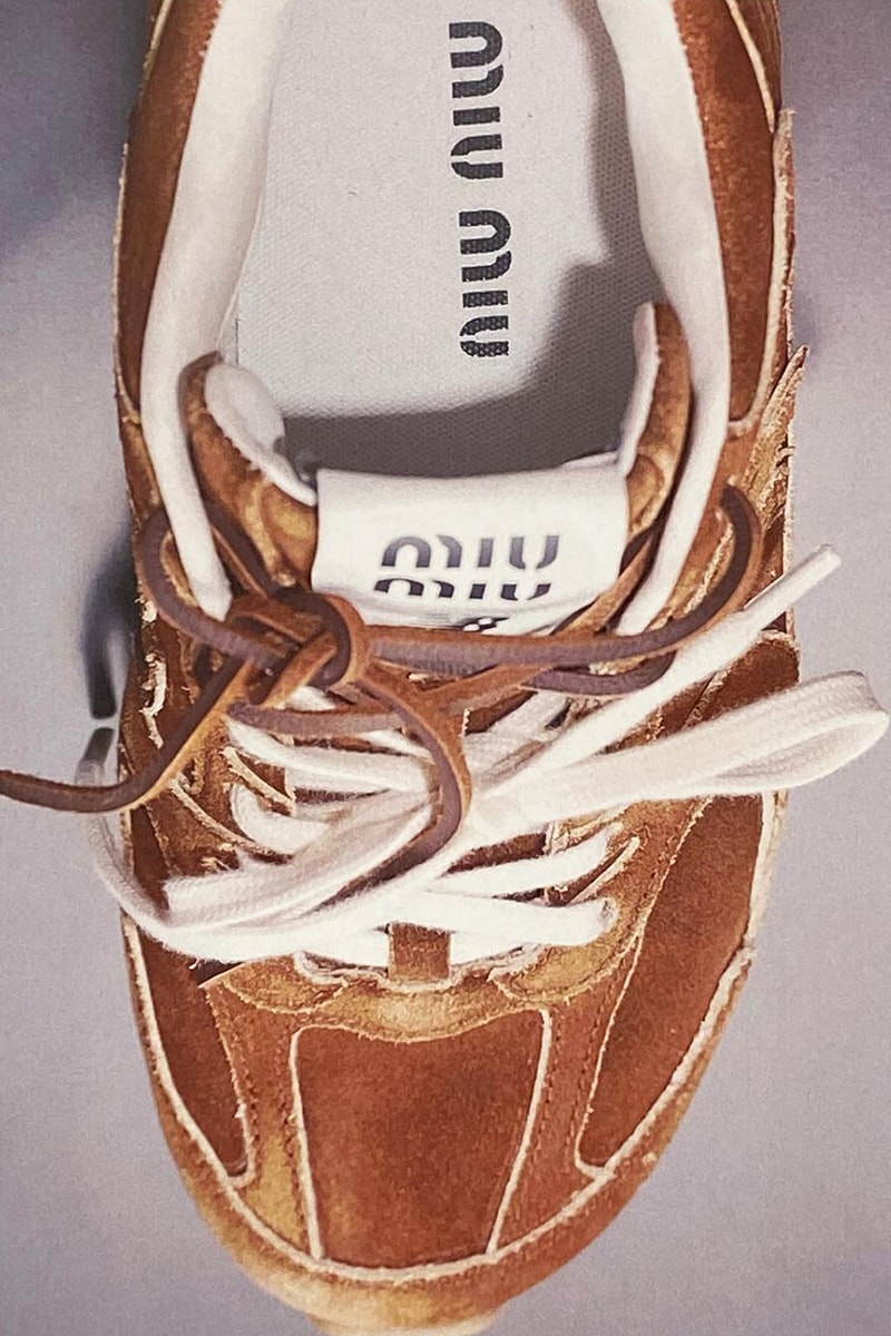 miu miu new balance trainers shoes runway paris