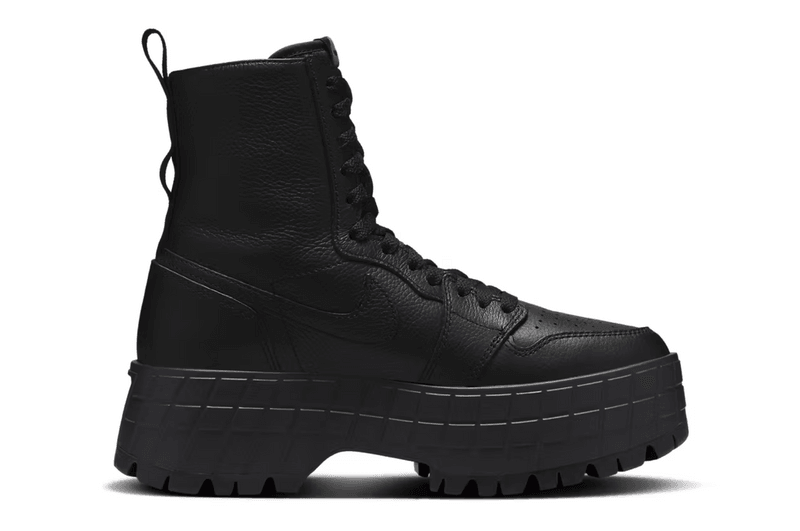 nike jordan brand boot platform black shoe logo