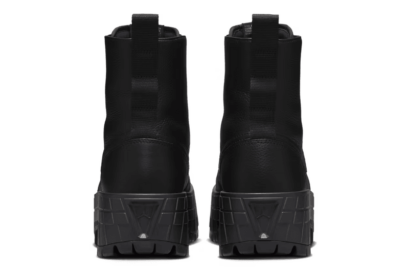 nike jordan brand boot platform black shoe logo