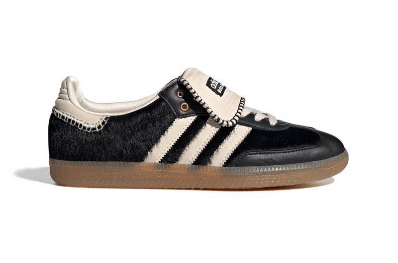 wales bonner adidas samba sneaker black brown leopard beige