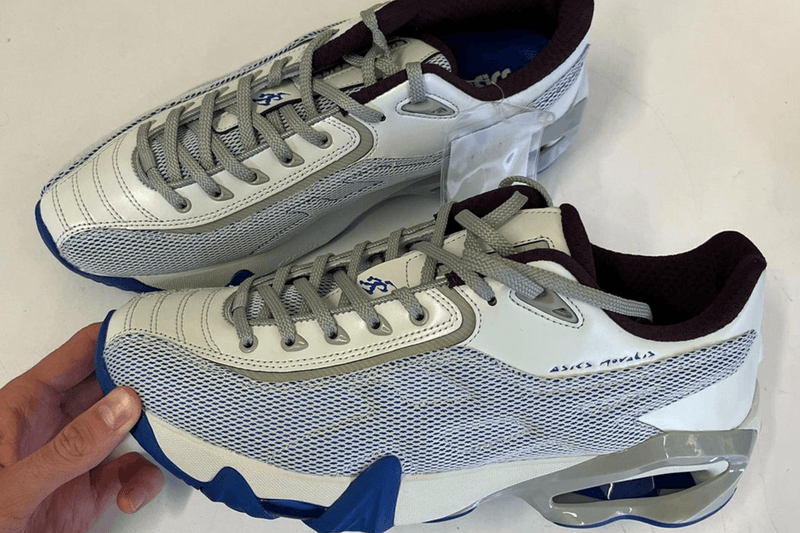 kiko kostadinov asics trainers red black white blue