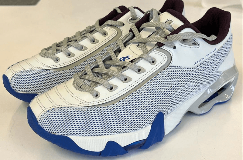 kiko kostadinov asics trainers red black white blue