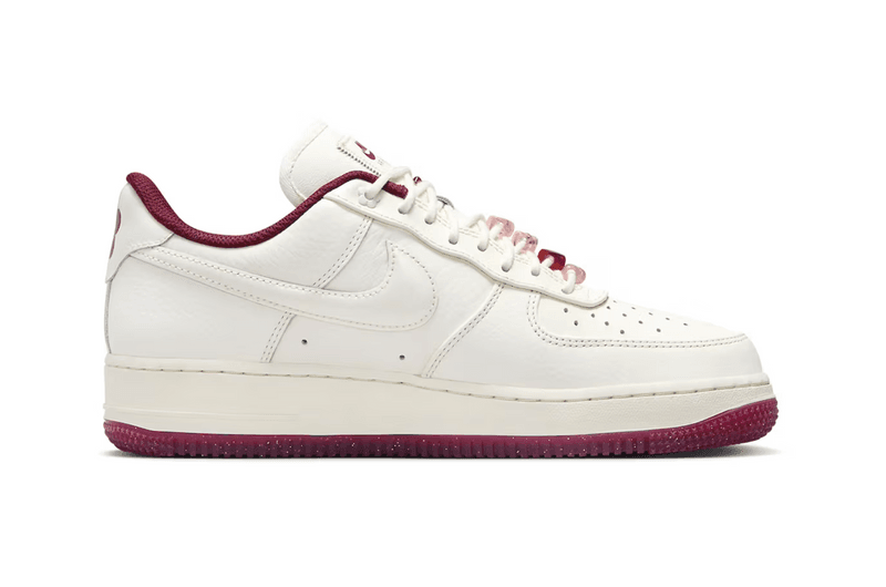 nike valentine's day air force 1 cortez sneaker red pink white