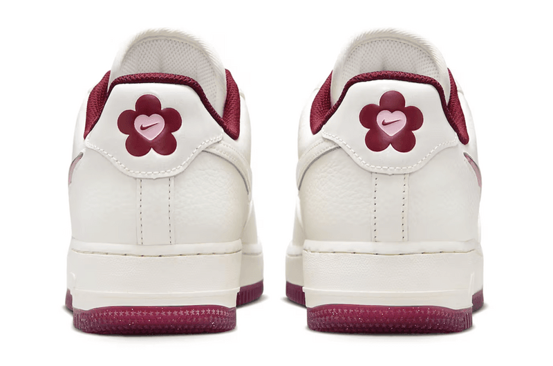 nike valentine's day air force 1 cortez sneaker red pink white