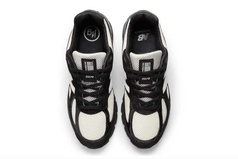 joe freshgoods new balance 990v belly black white blue cream sneakers