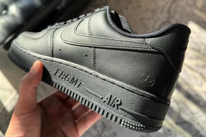 fragment design nike air force low black chunky sneaker