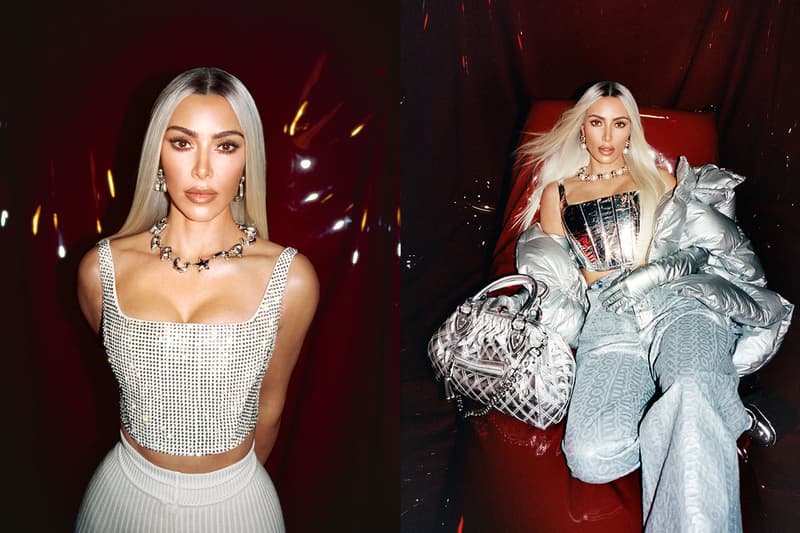 kim kardashian marc jacobs resort winter campaign dresses sparkly