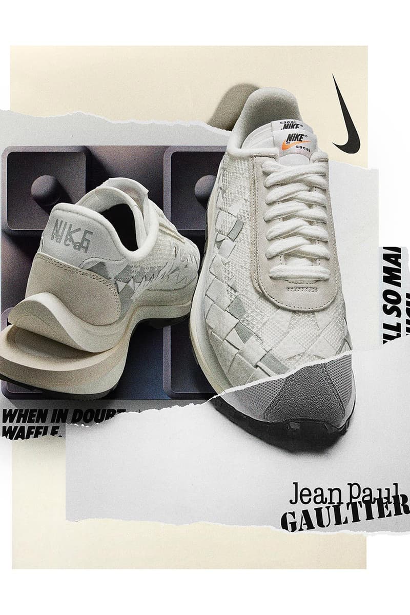 nike Navy sacai jean paul gaultier sneakers collaboration shoes