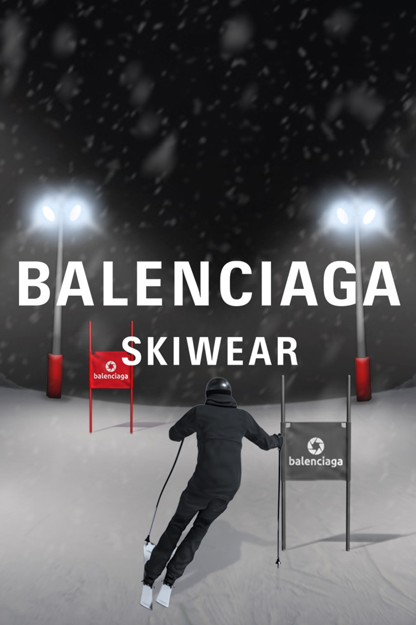 balenciaga skiwear skiing puffer jackets snowboots 