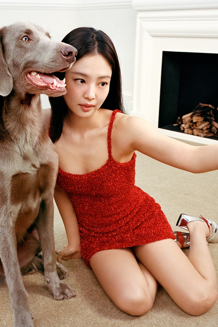 blackpink jennie jacquemus dogs holiday campaign furry