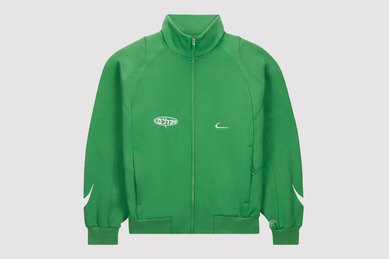 off white nike track suit top bottoms caps hats green black