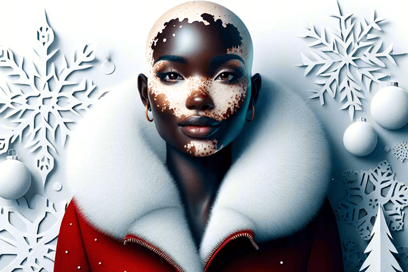 Winnie Harlow Wishes You a Very AI Christmas