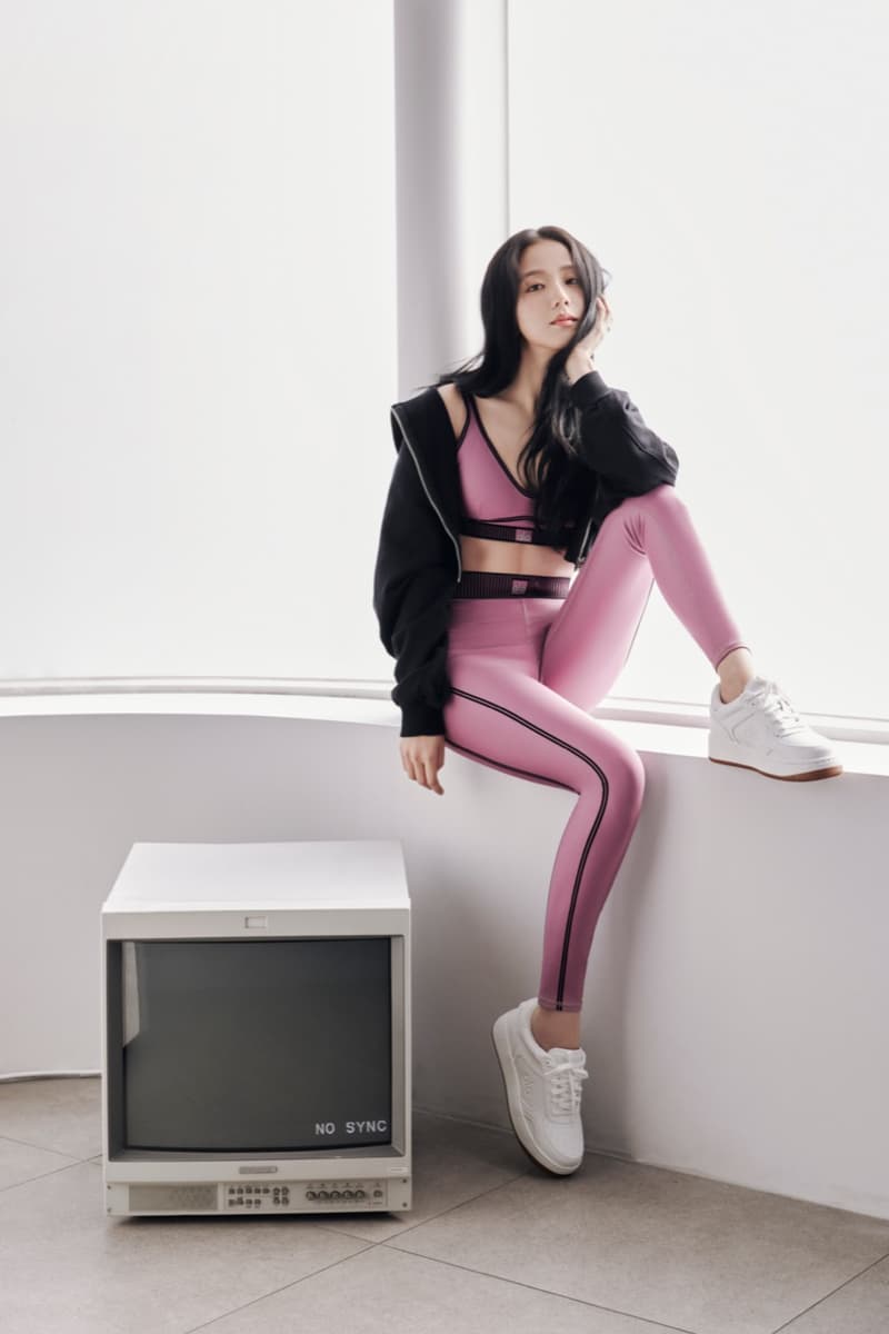 blackpink jisoo kpop artist alo yoga leggings bras activewear spring