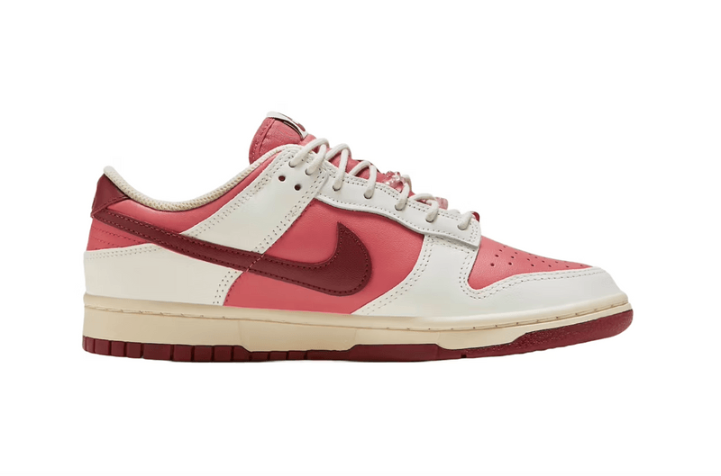 nike dunk low valentine's day pink red sneaker