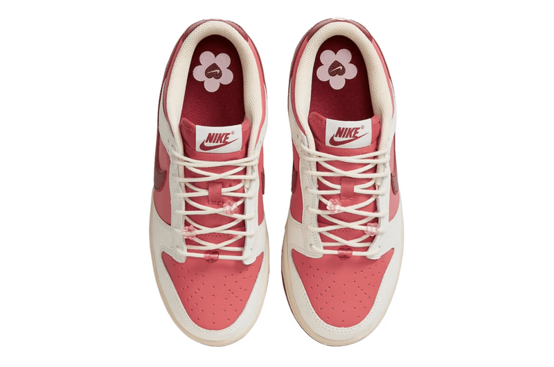 nike dunk low valentine's day pink red sneaker