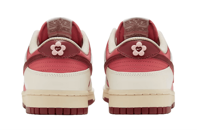nike dunk low valentine's day pink red sneaker