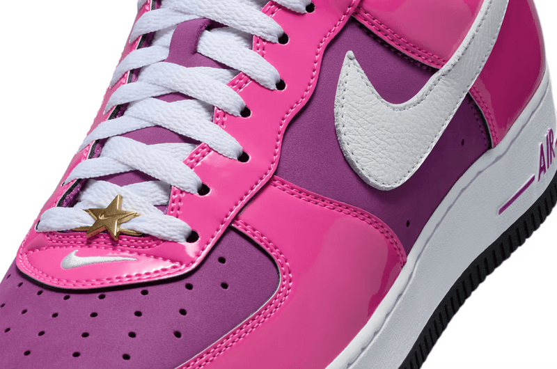 nike air force 1 low sneaker las vegas pink patent black 