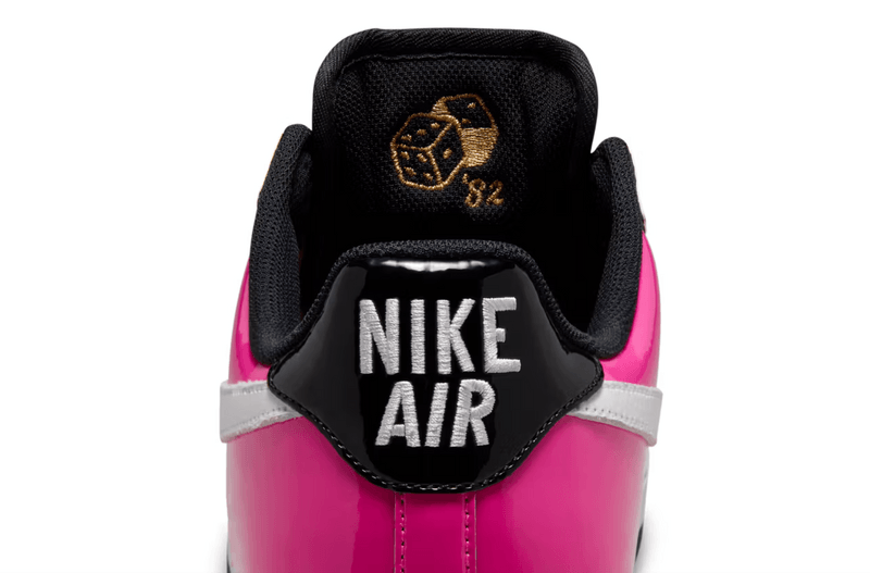 nike air force 1 low sneaker las vegas pink patent black 