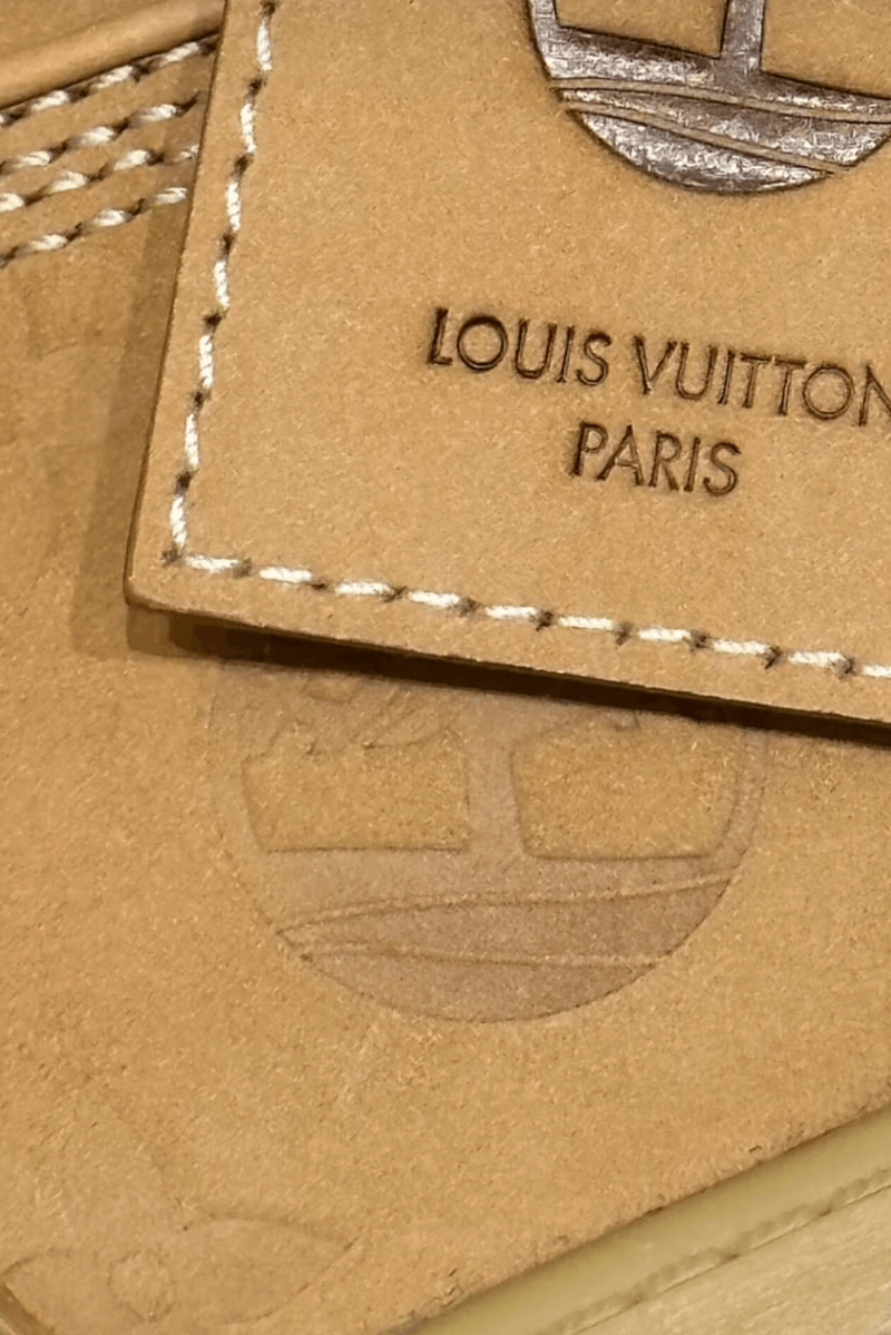 louis vuitton timberland 6 inch boot wheat logo