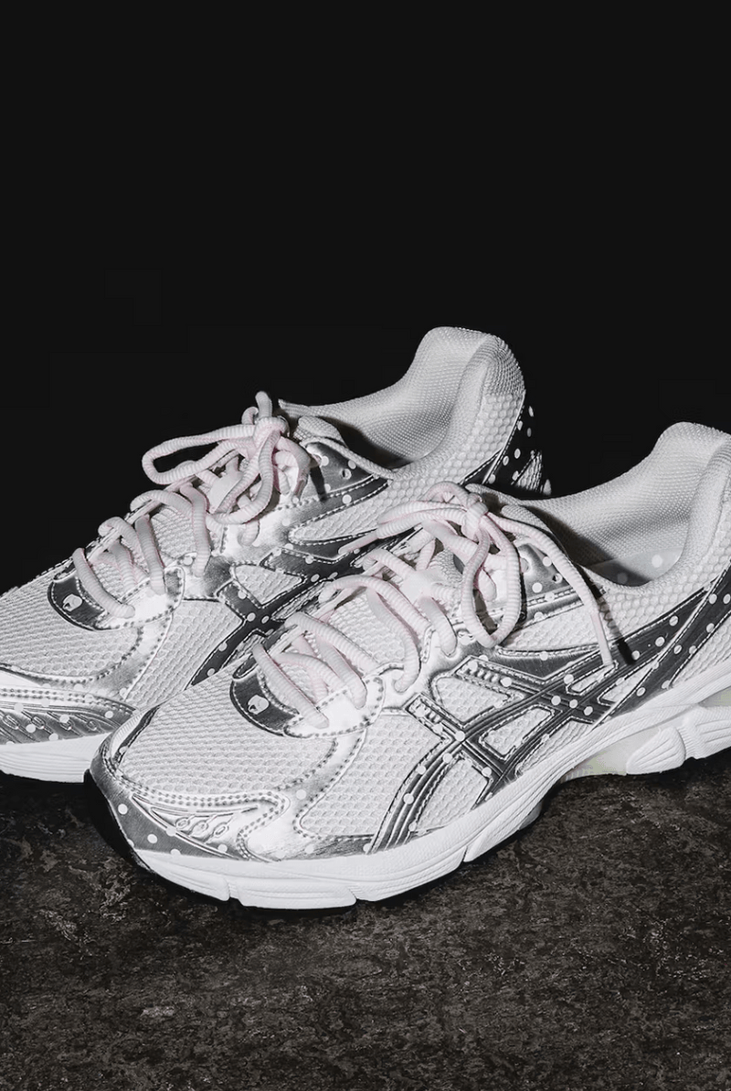 papergirl paris beams asics gt 2160 shoe silver pink white laces