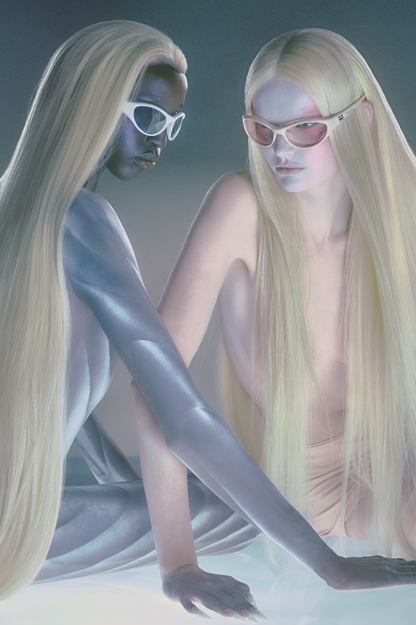 gentle monster glasses sunglasses models ai alien long hair bodies space extra terrestrial nude
