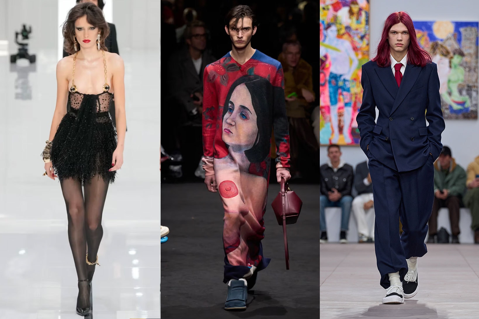 men's fashion week paris florence milan dsquared wales bonner twins runway models