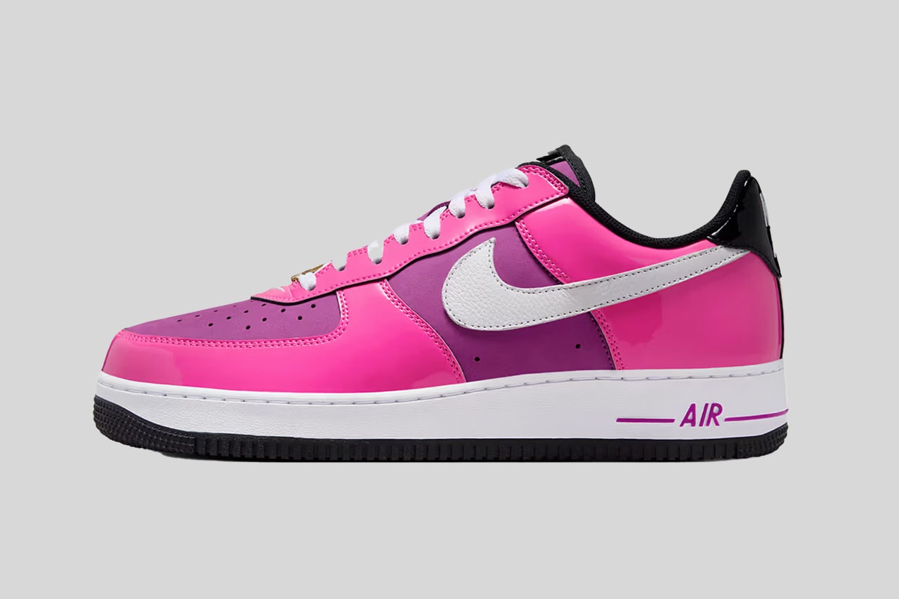 nike air force 1 low sneaker las vegas pink patent black 