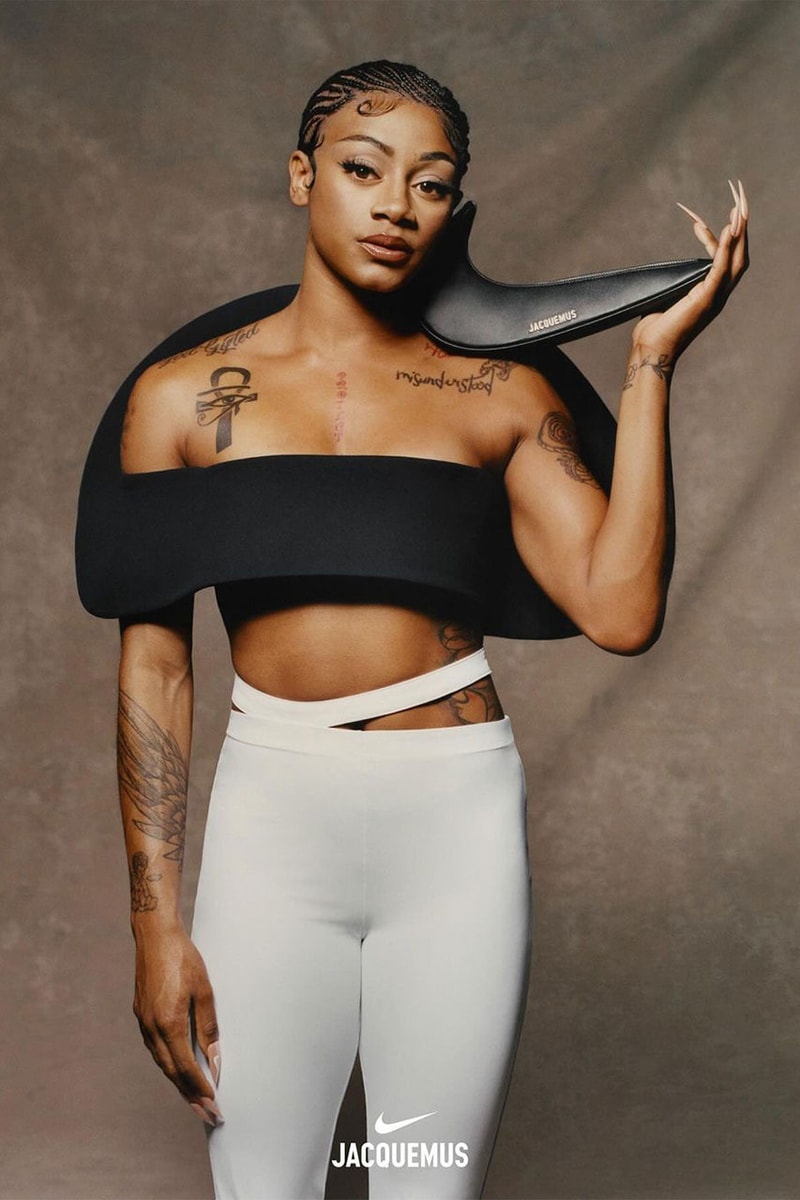 Nike, Jacquemus, Swoosh Bag, Sha'Carri Richardson, New Collection, New Campaign 