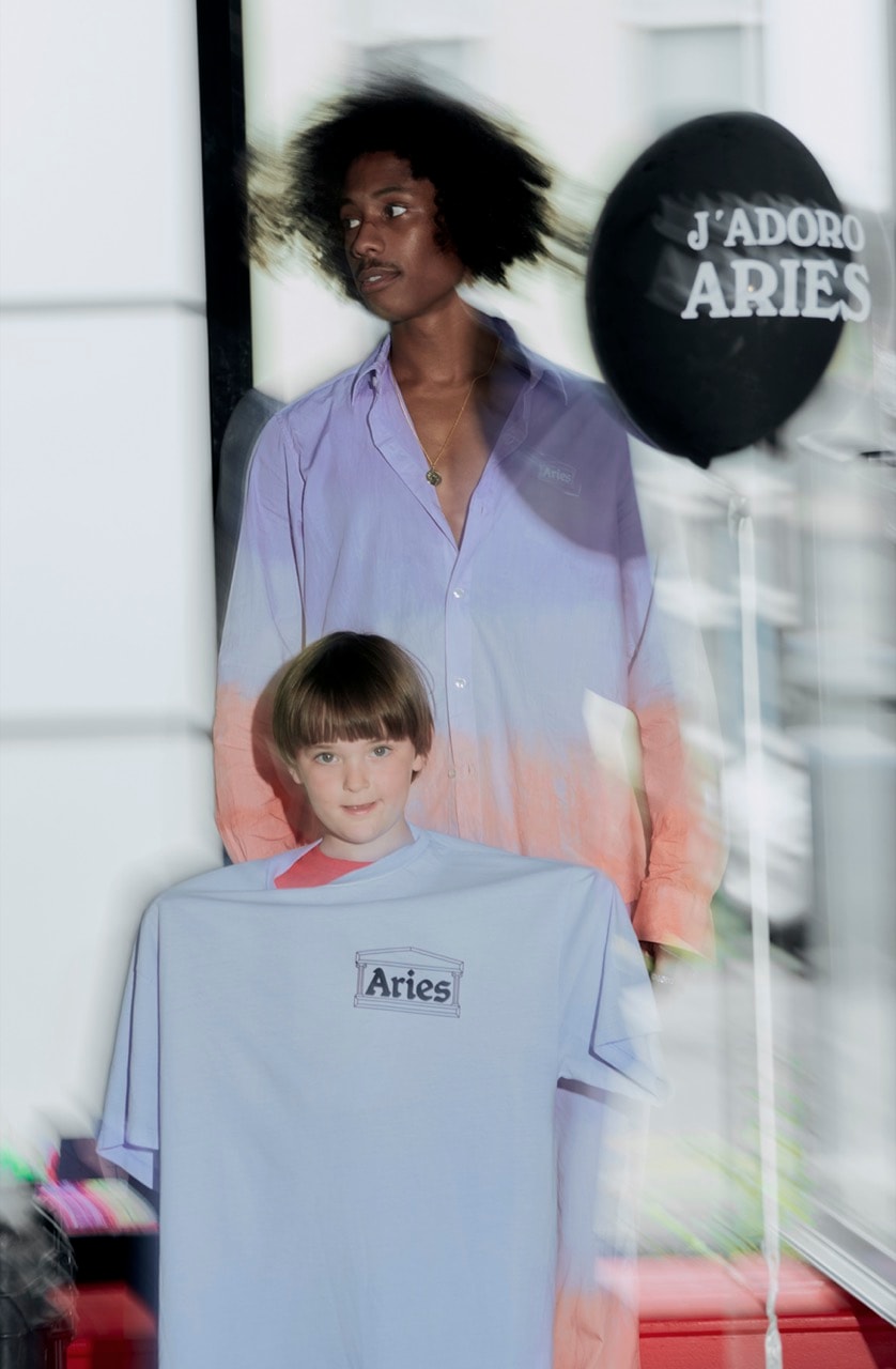 aries campaign spring summer models paparazzi cameras blurry 