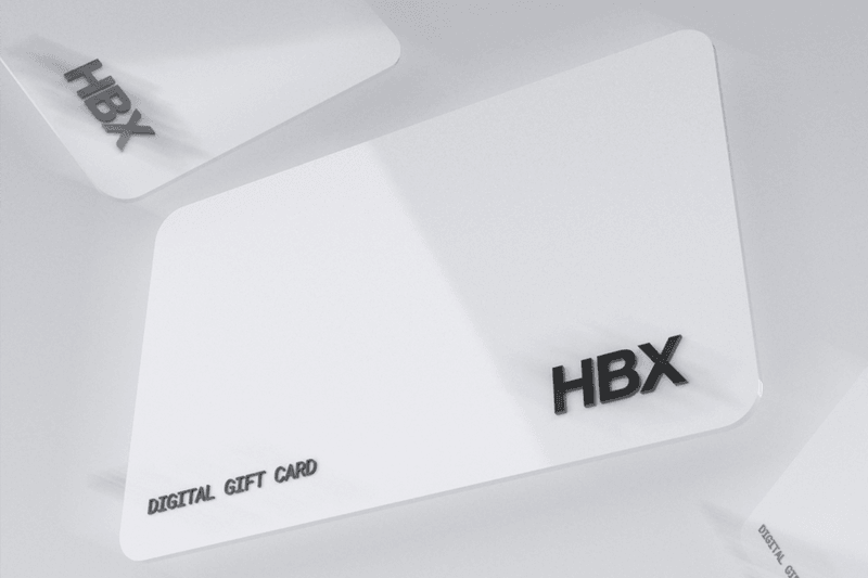 HBX, Gift Card, US, New York, Streetwear, Hypebeast