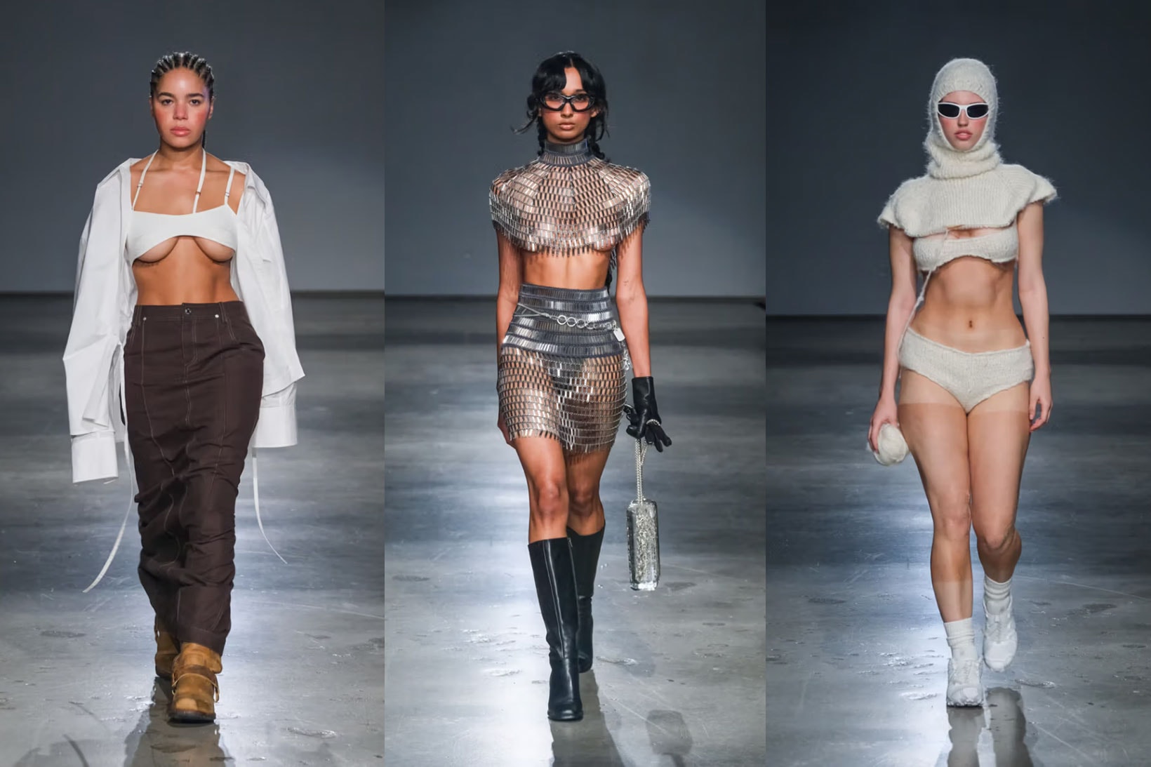 jane wade new york fashion week runway military nude bodies 