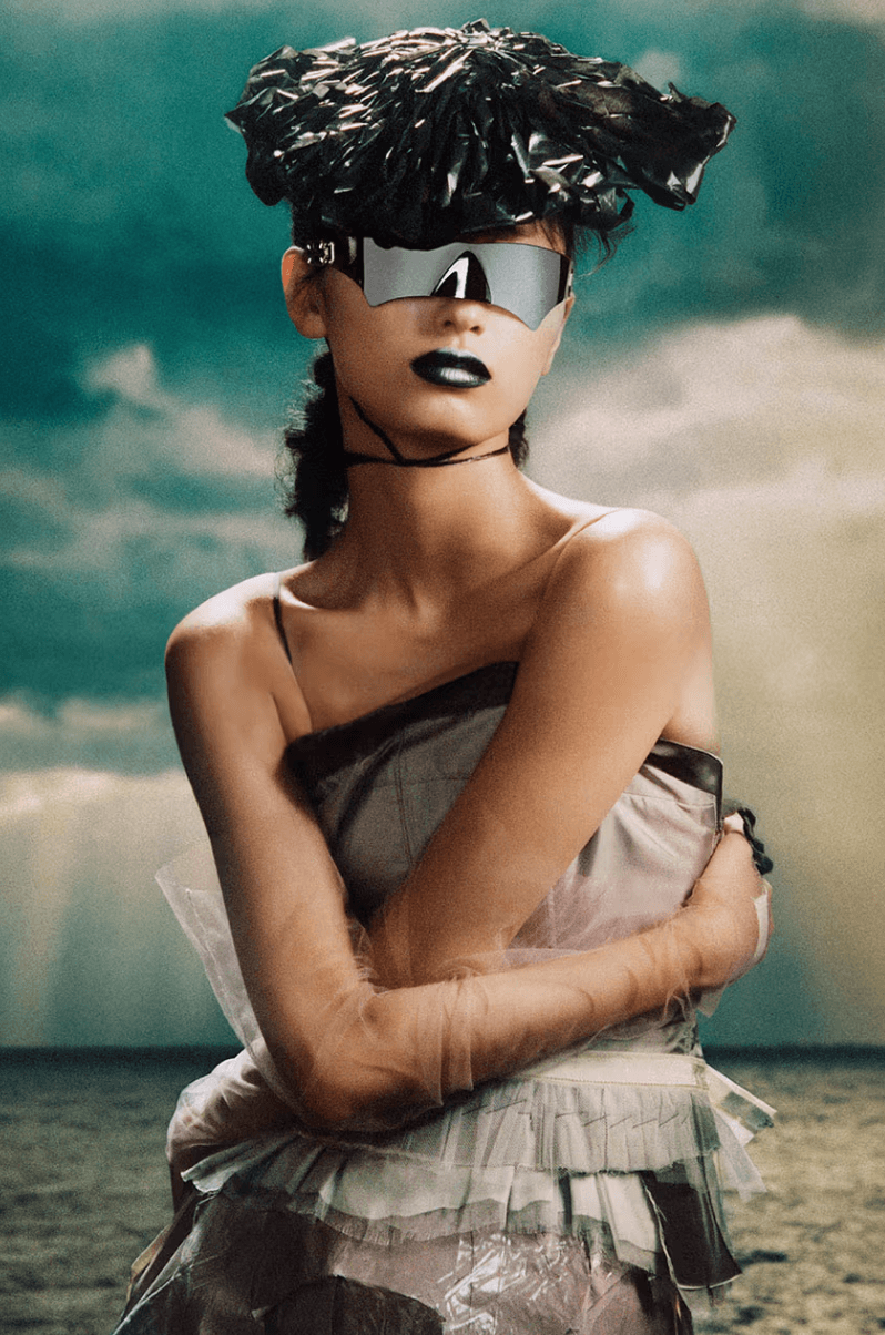 gentle monster maison margiela sunglasses glasses black white silver