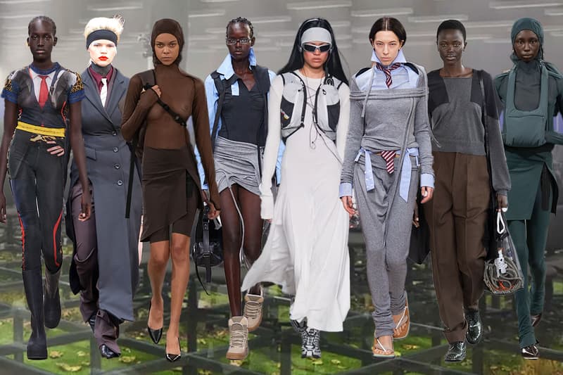 Corpcore, gorpcore, fashion week, paris, milan, prada, boss, jane wade, ancuta sarca, undercover, peter do, ottolinger, trends, digital fairy, insights