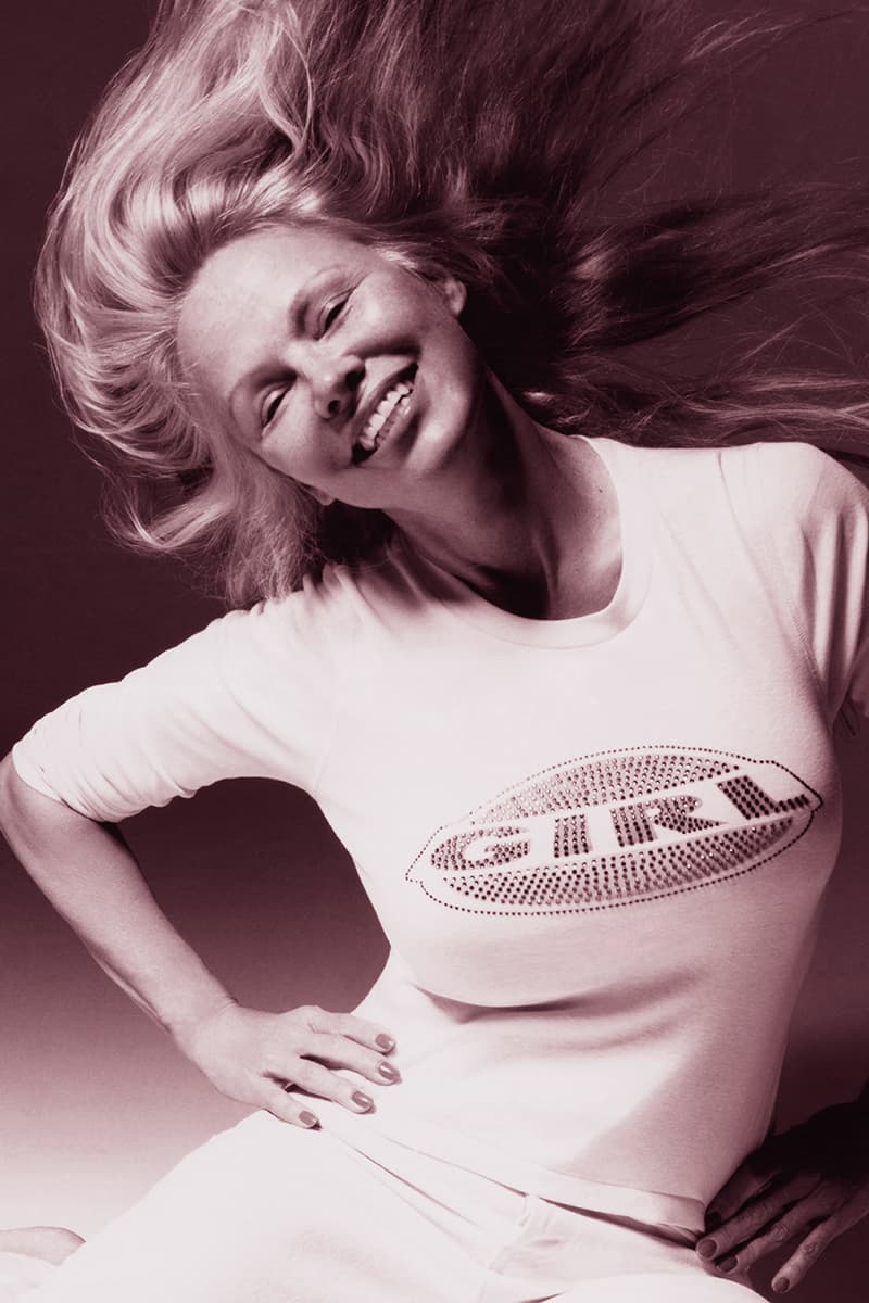 pamela anderson re done denim photoshoot shirts model 