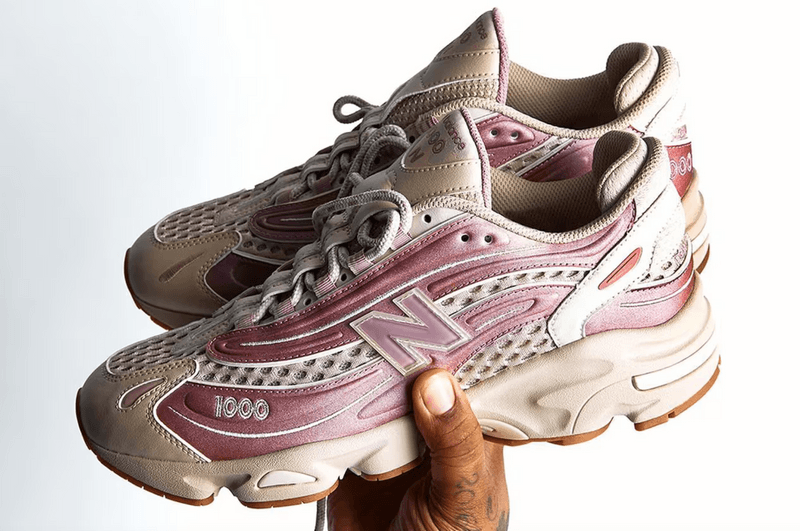 joe freshgoods new balance sneakers shoes pink silver 