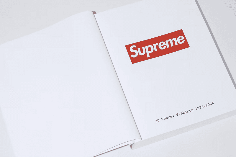 supreme white book tshirts red box logo magazine film photography