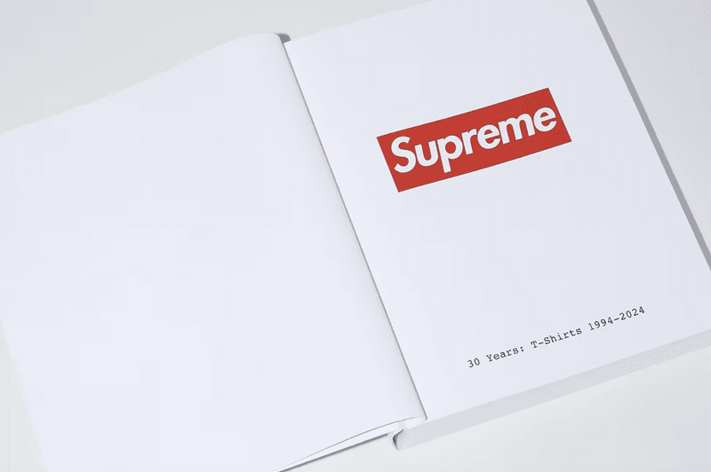 supreme white book tshirts red box logo magazine film photography